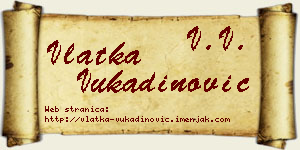 Vlatka Vukadinović vizit kartica